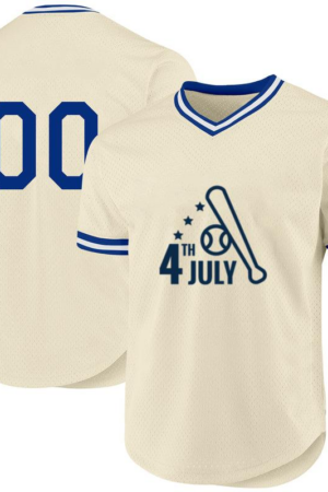 4th July Baseball Bat Flat Baseball Jersey