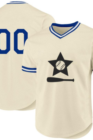 Baseball Bat Star Logo Baseball Jersey