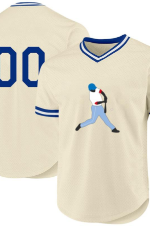 Baseball Batter Hit Silhouette Baseball Jersey
