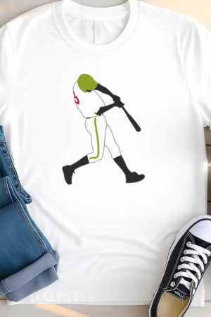 Baseball Player Batting T Shirt