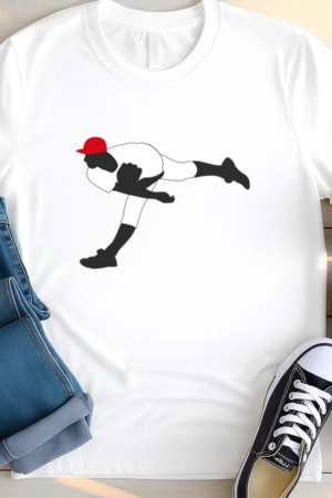 Baseball Player Pitcher Throwing T Shirt