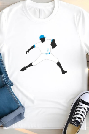 Baseball Player Pitching Ball T Shirt