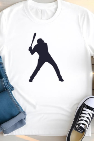Baseball Player Silhouette T Shirt