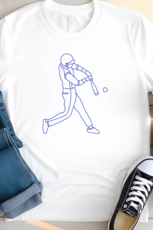 Baseball Player Stroke T Shirt