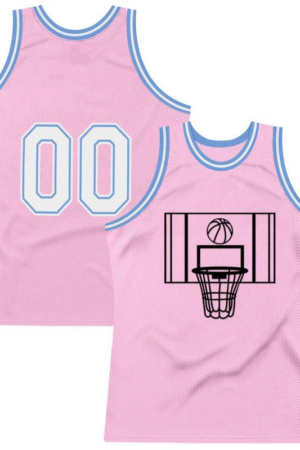Basketball Hoop And Ball Stroke Basketball Jersey