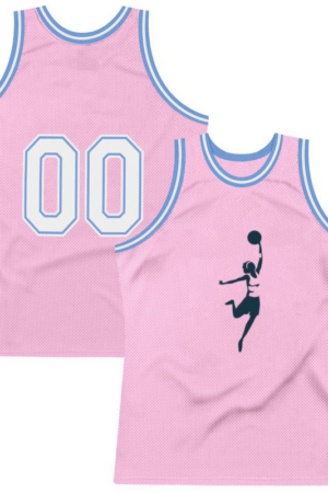 Basketball Player Female Ball Player Shorts Accessory T Shirt Detailed Silhouette Basketball Jersey