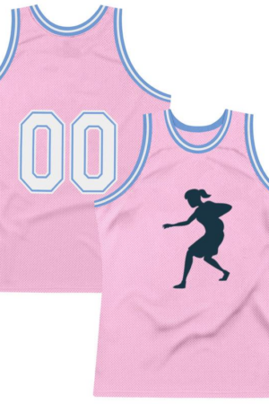 Basketball Player Female Ball Running Player Shorts Accessory T Shirt Silhouette Basketball Jersey