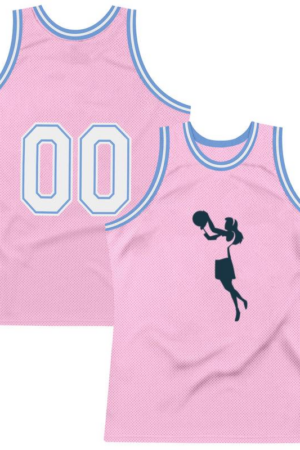 Basketball Player Female Hair Ball Player Shorts Accessory T Shirt Detailed Silhouette Basketball Jersey