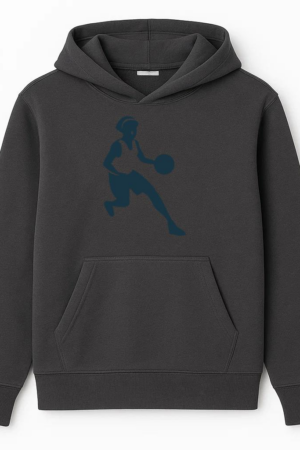Basketball Player Female Running Ball Player Shorts Accessory T Shirt Detailed Silhouette Hoodie