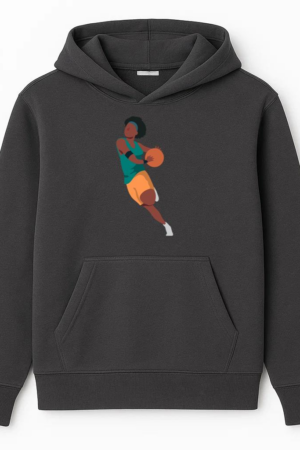 Basketball Player Female Running Ball Player Shorts T Shirt Flat Hoodie