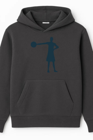 Basketball Player Player Ball Shorts Silhouette Hoodie