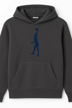 Basketball Player Slam Dunk Cut Out Hoodie