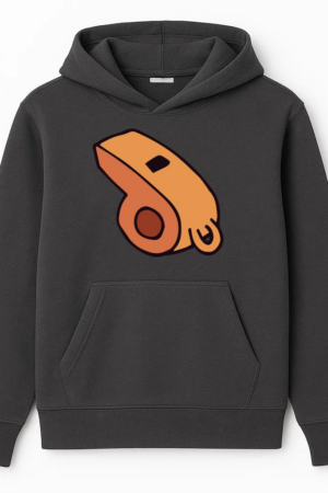 Basketball Referee Whistle Cartoon Hoodie