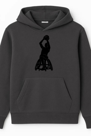 Basketball Sport Disability Athlete Silhouette Hoodie