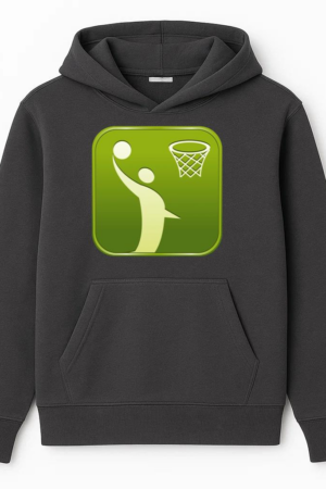 Basketball Square Icon Hoodie