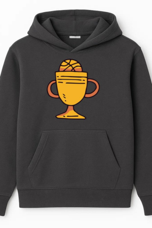 Basketball Trophy Cup Cartoon Hoodie