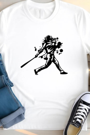 Batter Baseball Player Grunge T Shirt