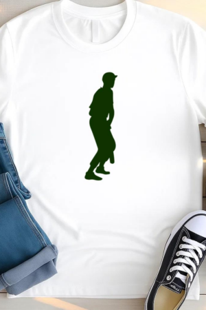 Batter Baseball Silhouette Vector T Shirt