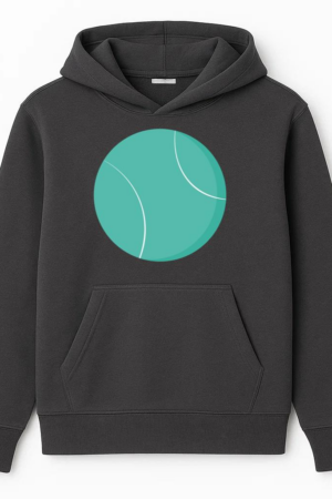 Big Basketball Flat Hoodie